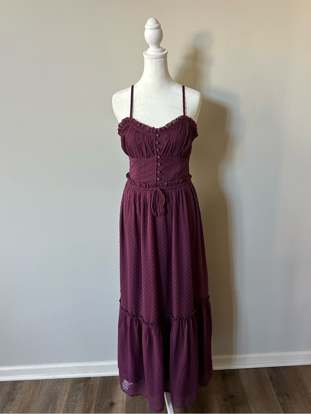 Patrons of Peace cottage core purple long dress